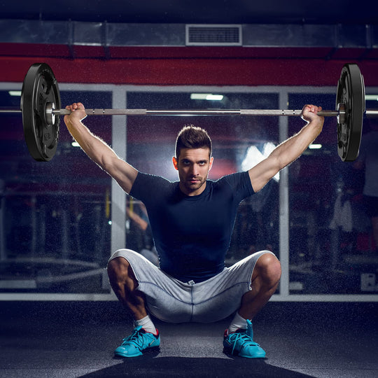 RitFit Rubber Grip Weight Plates – Olympic Plates for Safer, Stronger Barbell Training at Home - Dreamchaser Headquarters
