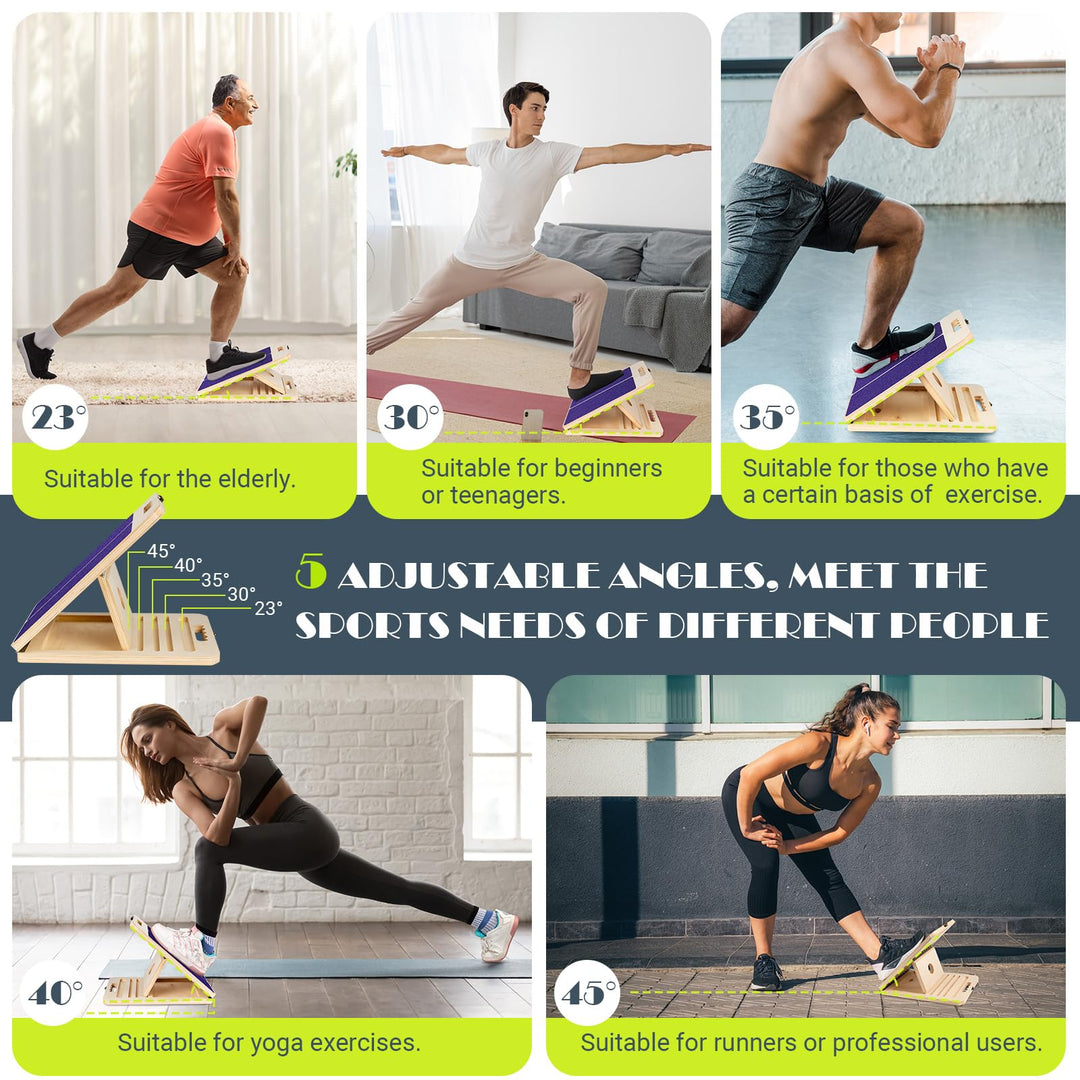 Slant Board for Calf Stretching &amp; Ankle Mobility | DreamChaserHQ
