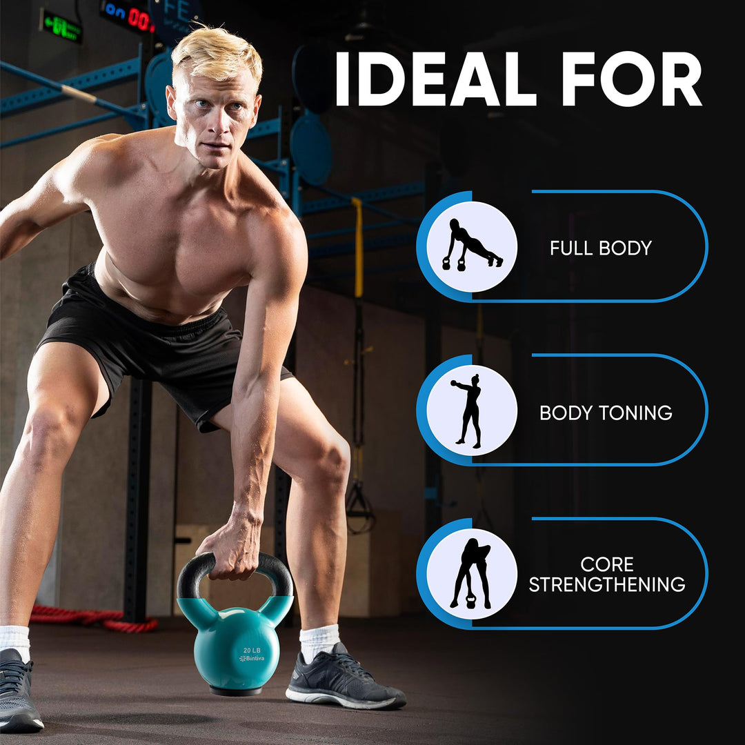 Kettlebell Set for Strength Training &amp; Full Body Conditioning | DreamChaserHQ