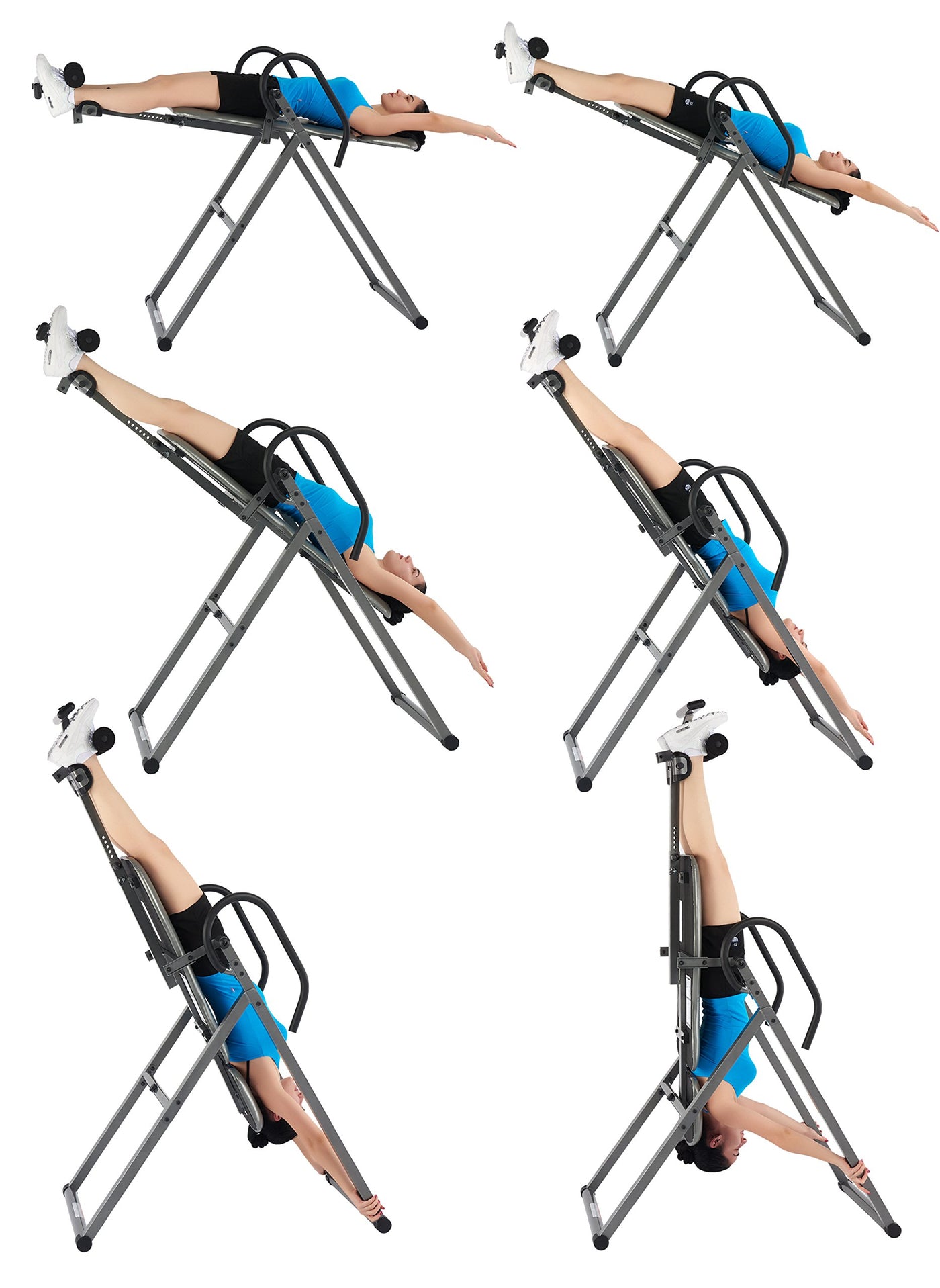 Detailed view of the INNOVA health and massage inversion table's control panel, highlighting the auto and manual massage options.