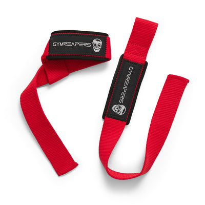 Close-up of the adjustable feature of Gymreapers weightlifting wrist straps for a secure fit during workouts.