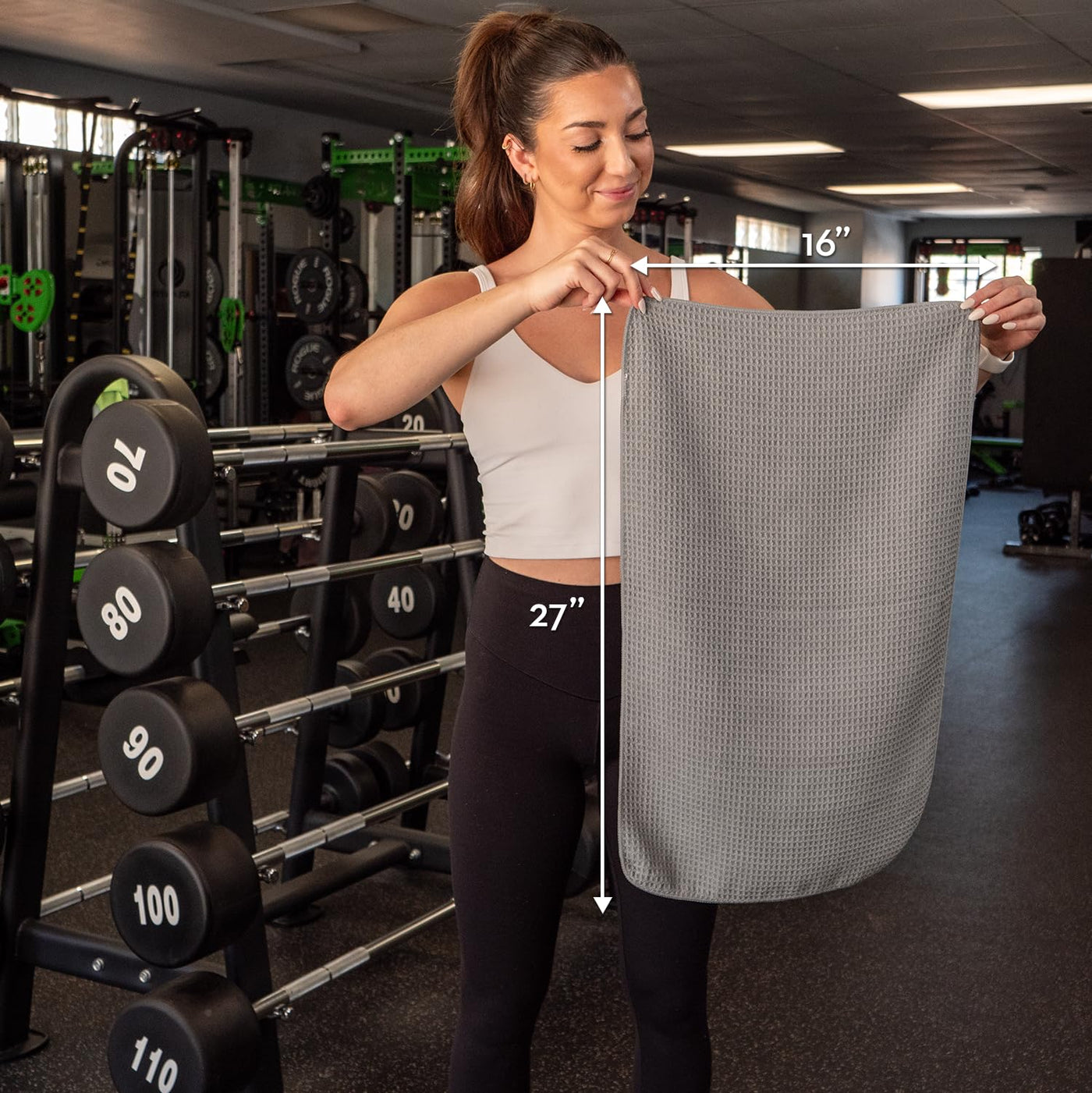 Stylish S&T INC. Microfiber Gym Towels designed for modern fitness enthusiasts.