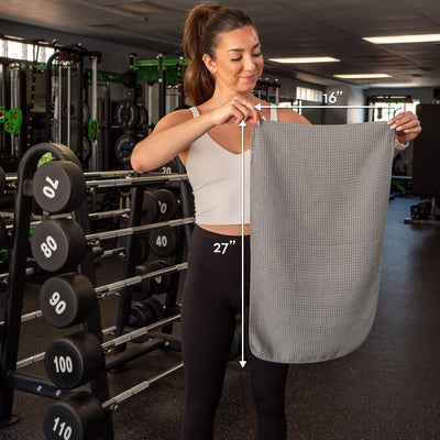 Stylish S&T INC. Microfiber Gym Towels designed for modern fitness enthusiasts.