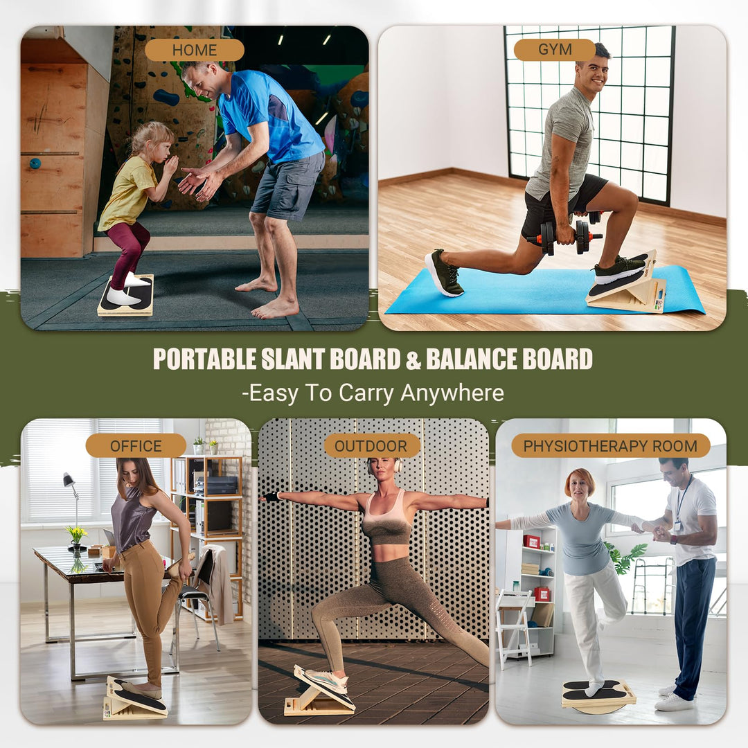 Slant Board for Calf Stretching &amp; Ankle Mobility | DreamChaserHQ