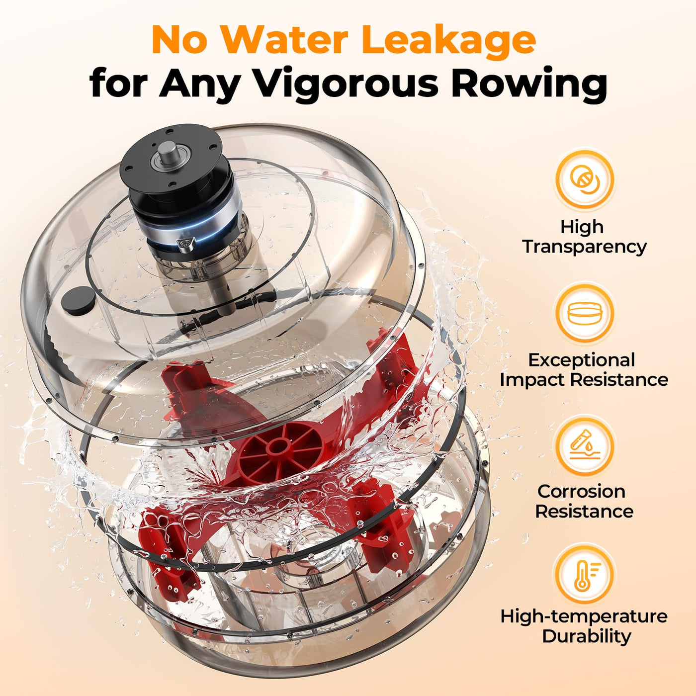 Multiple features of the YOSUDA Magnetic Rowing Machine visible in a single view.