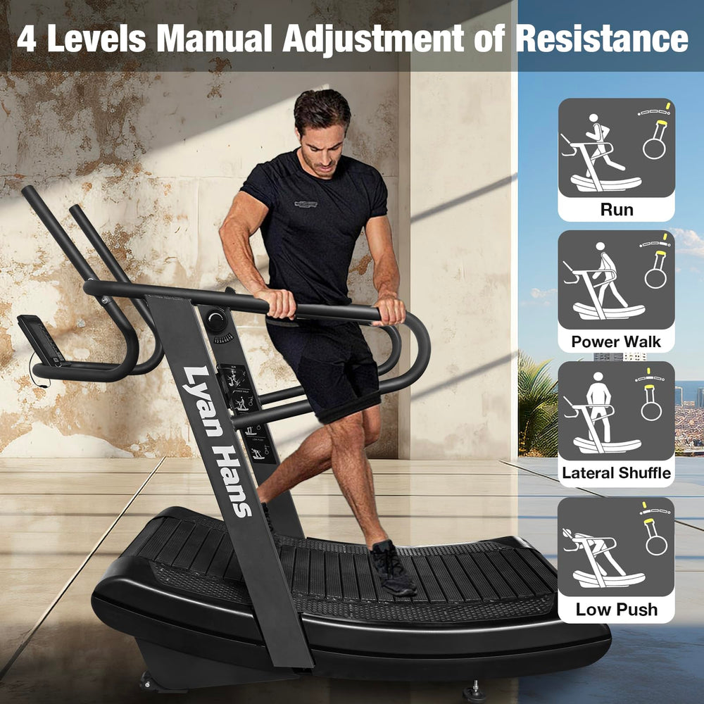 Curved Manual Treadmill for Self-Powered Running & Endurance Training | DreamChaserHQ