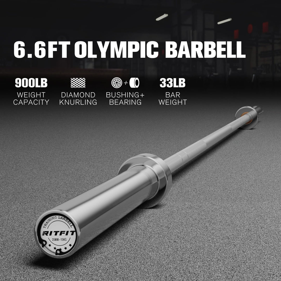 Olympic Weight Bar for Home Gym Strength Training | DreamChaserHQ