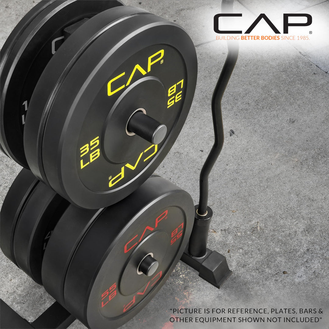 CAP Olympic Bumper Plate Weight Set 100–370LB for Home Gyms