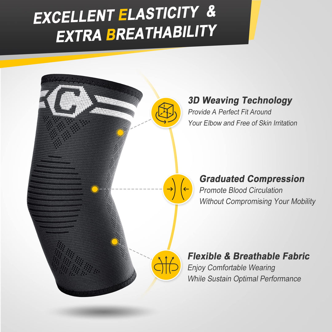CAMBIVO 2 Pack Tennis Elbow Brace for Men &amp; Women - Dreamchaser Headquarters