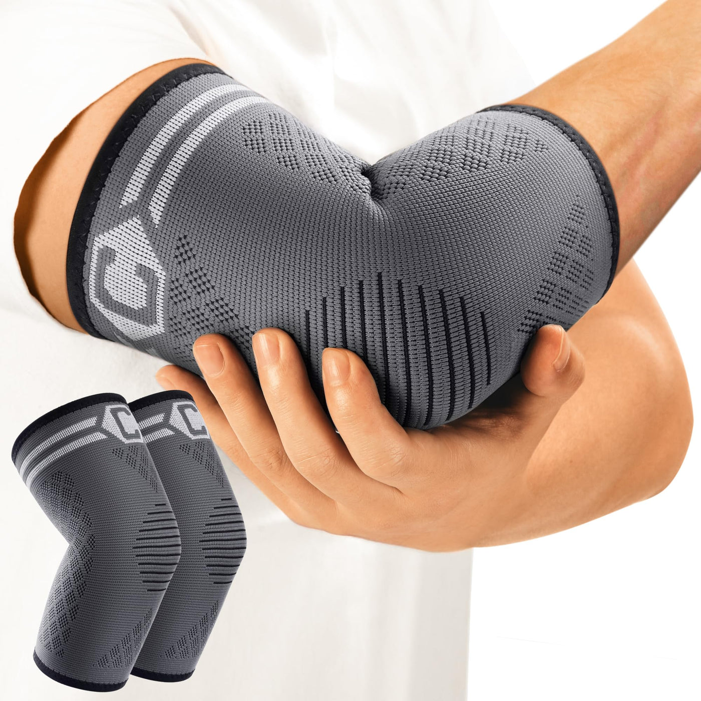 Color options available for CAMBIVO elbow brace for tendonitis, making it stylish for users.