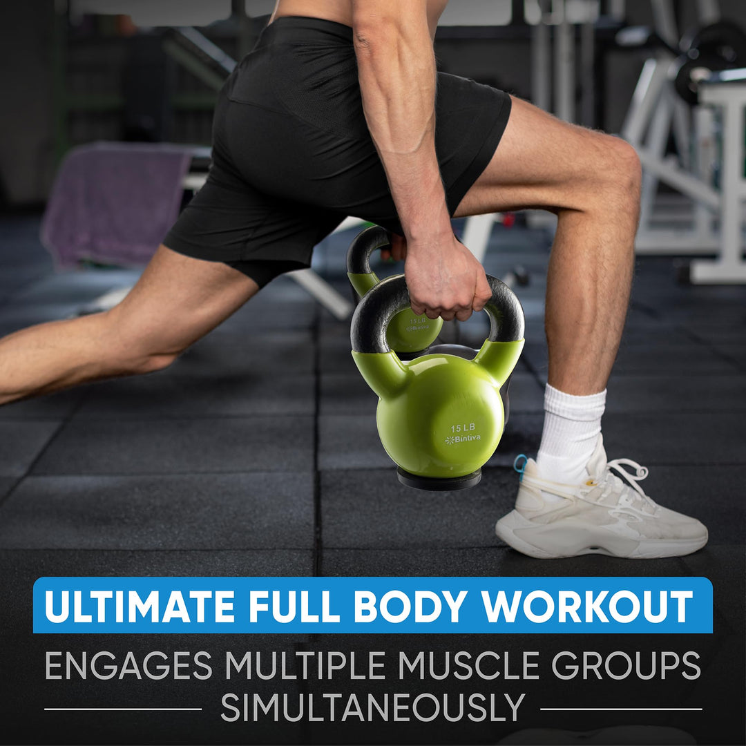 Kettlebell Set for Strength Training &amp; Full Body Conditioning | DreamChaserHQ