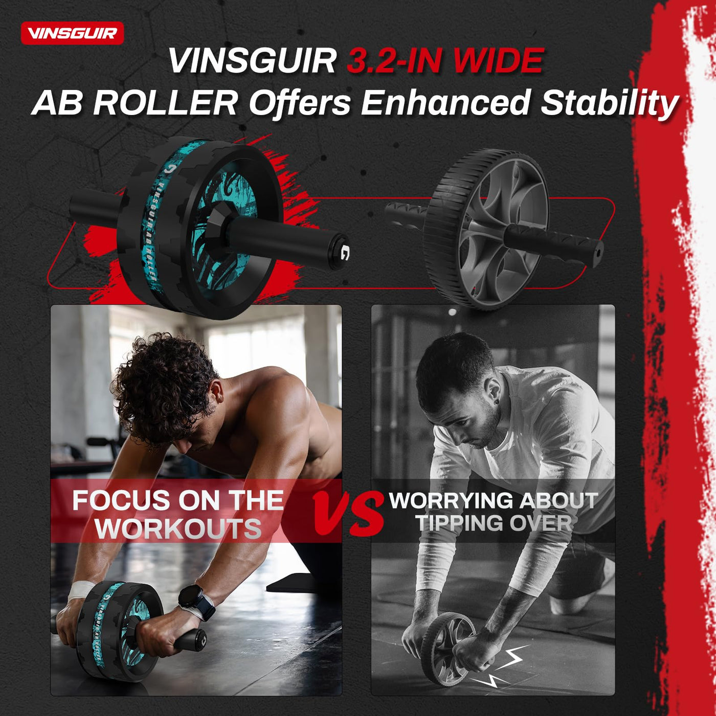 Vinsguir Ab Roller Wheel as a unique gift choice for fitness enthusiasts.