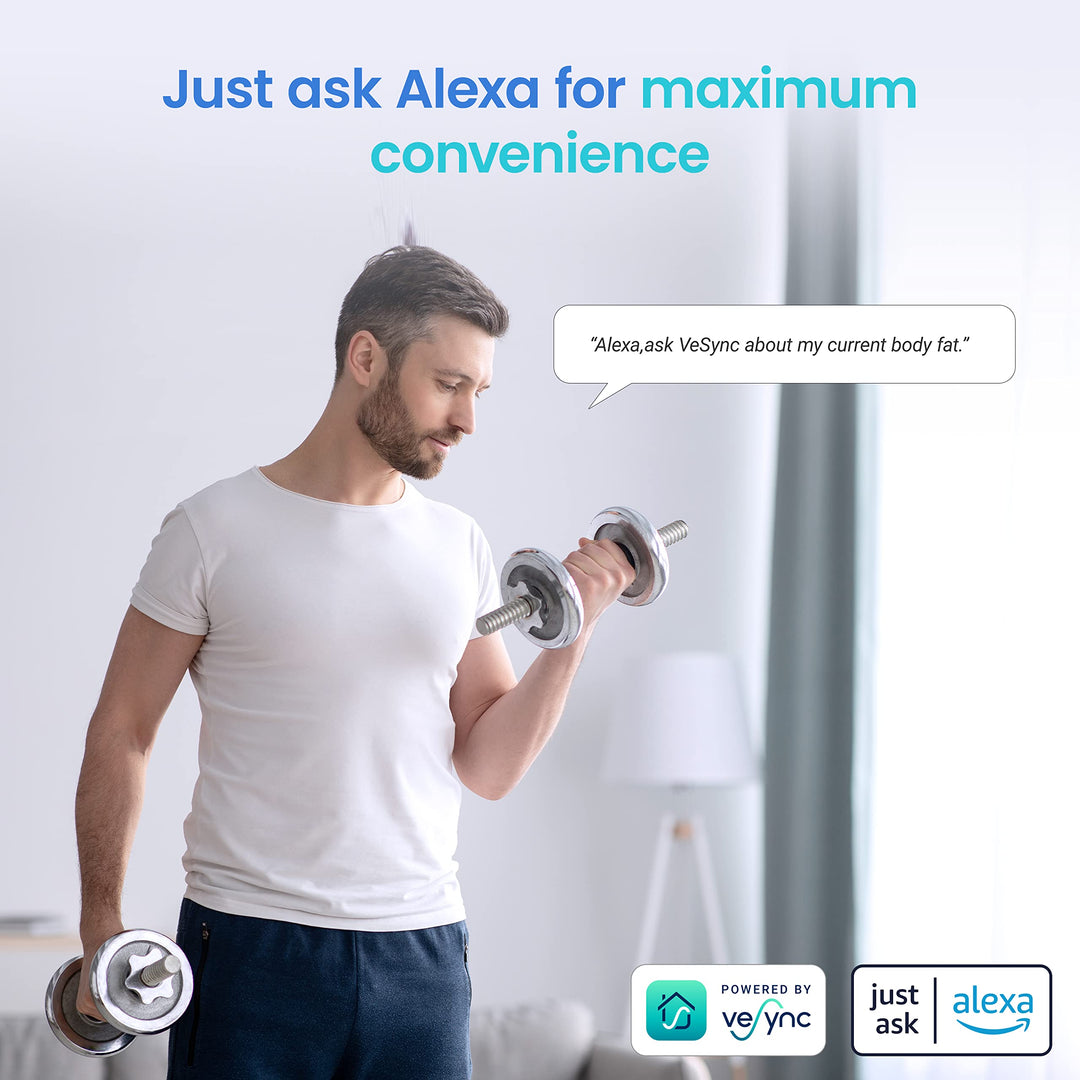 Etekcity Smart Scale for Body Weight highlighted with its app connection, proving to be an effective Bluetooth body composition scale.