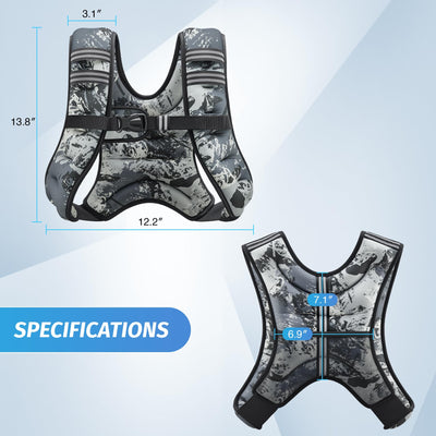 ZELUS Weighted Vest multi-use - Displaying the functional aspects of the weighted workout vest for different fitness goals.