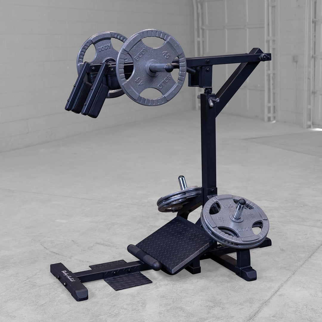Body-Solid Leverage Squat &amp; Calf Machine for Lower Body Strength Training | Heavy-Duty Leg Press &amp; Calf Raise System | DreamchaserHQ