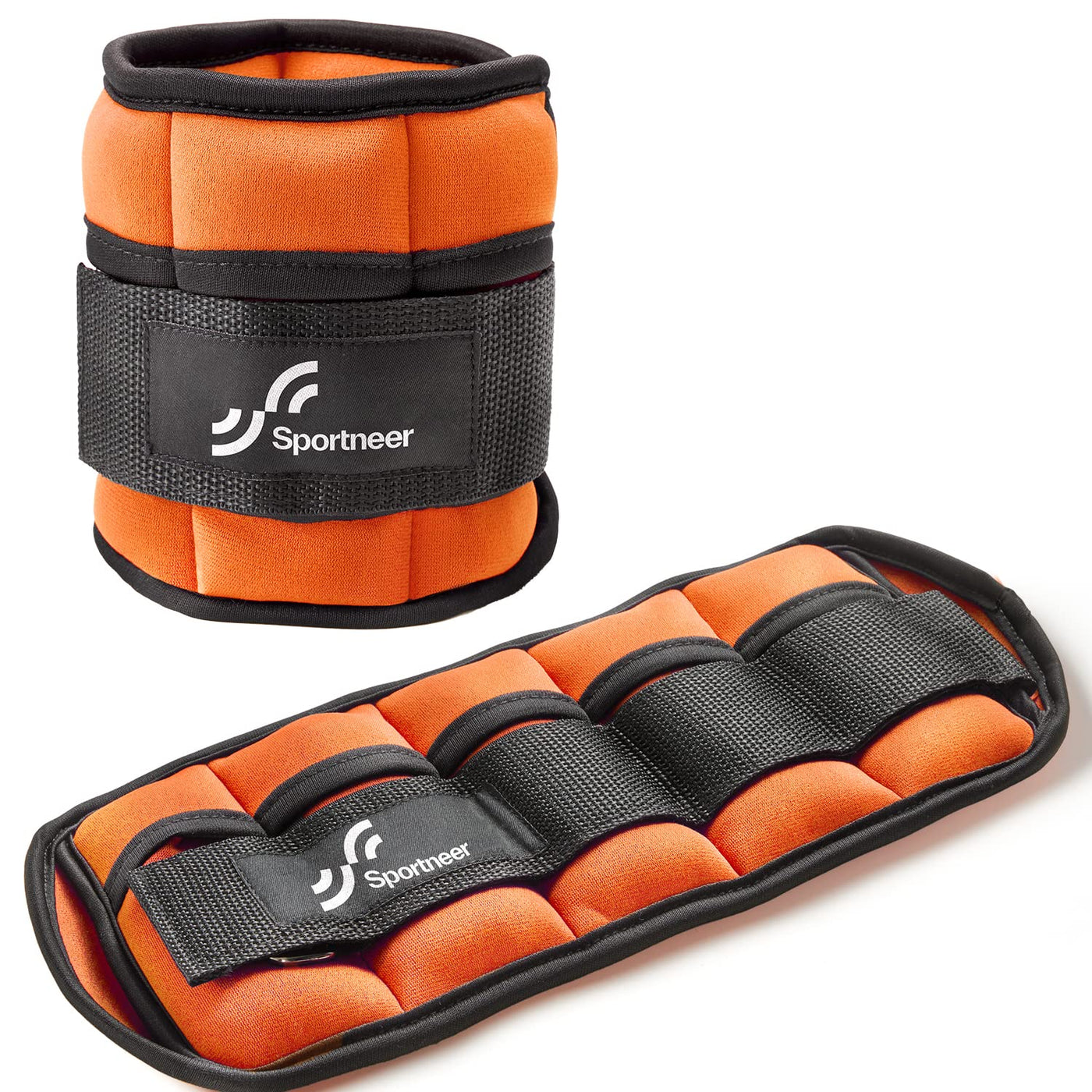 Sportneer Adjustable Weighted Ankle Weights Set 1 Pair 2 4 6 8 10 Lbs Leg Weight Straps for Women Men for Gym,Fitness, Workout,Walking, Jogging,1-5 lbs for Each Ankle, 1 Pair 2-10 lbs (Black) - Dreamchaser Headquarters
