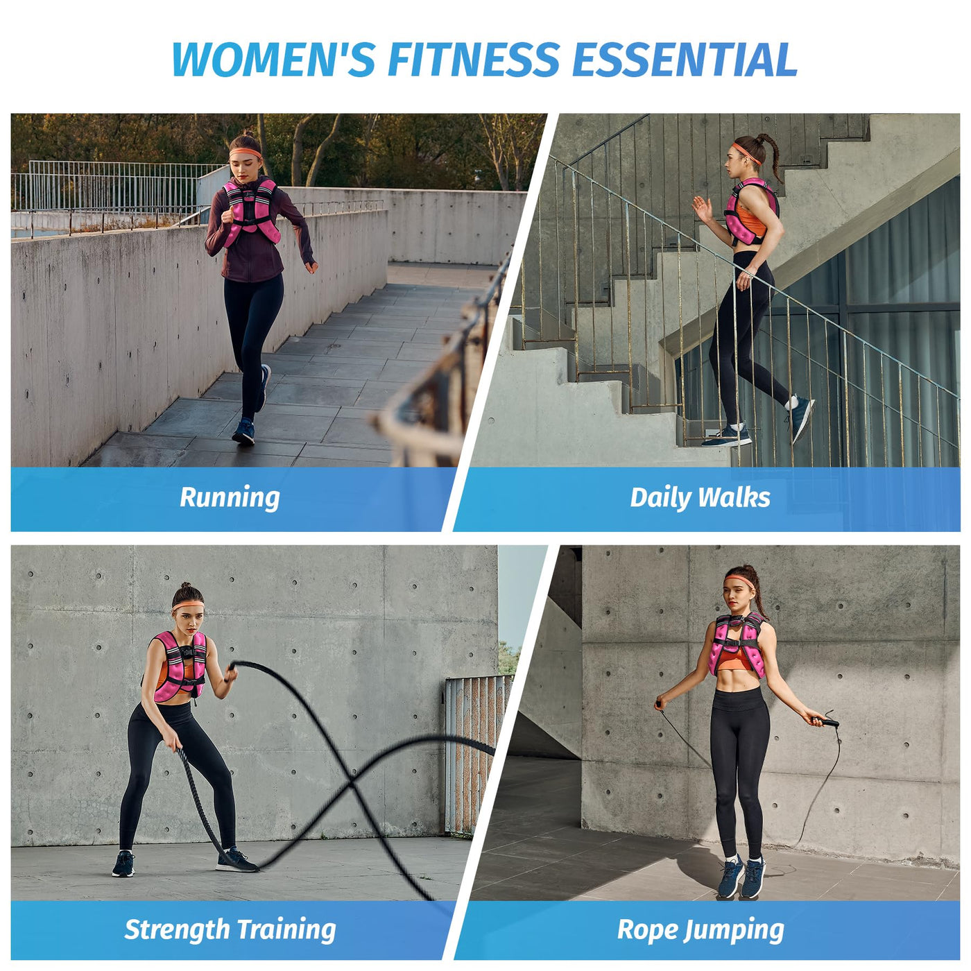 ZELUS Weighted Vest lifestyle usage - Showcasing how the weighted workout vest integrates into a fitness lifestyle.