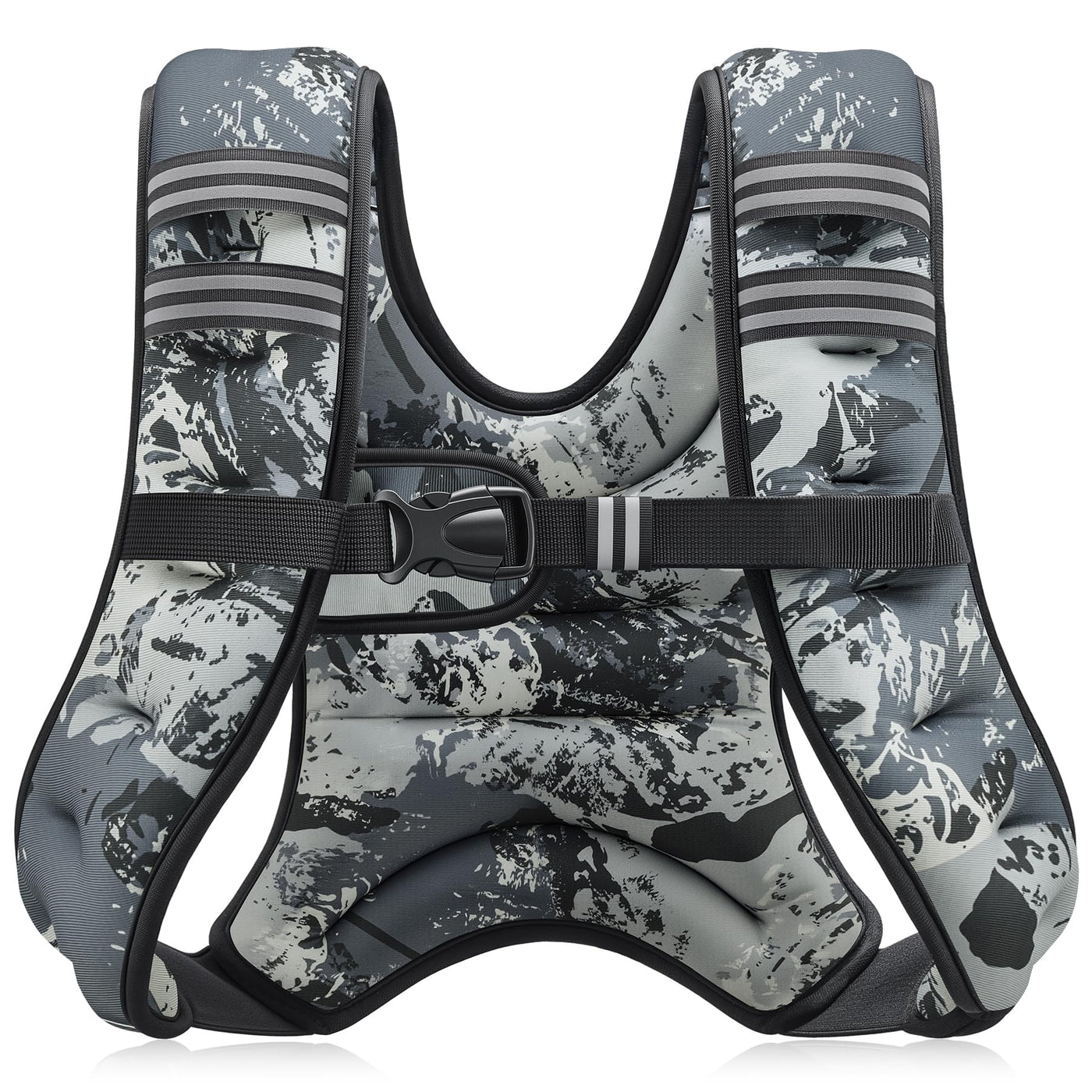 ZELUS Weighted Vest features spotlight - Emphasizing the adjustable straps of the weighted workout vest.