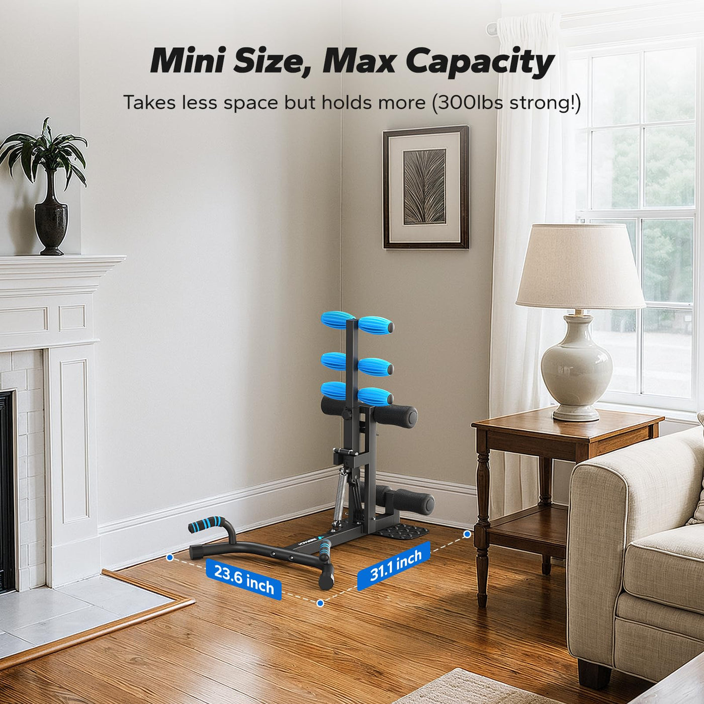 MERACH Deep Squat Machine for Women, Adjustable Glutes Trainer Machine, Core & Leg Exercise, Push Up Workout Equipment at Home Gym(Blue) - Dreamchaser Headquarters