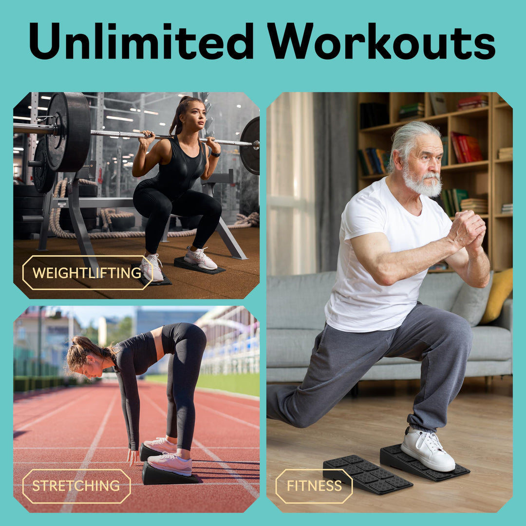 Squat Wedge Set for Improved Mobility &amp; Deeper Squats | DreamChaserHQ