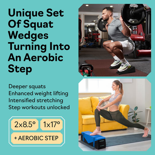 Squat Wedge Set for Improved Mobility &amp; Deeper Squats | DreamChaserHQ