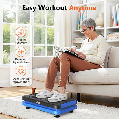 Ergonomic design of AXV Vibration Plate demonstrating user-friendly features for weight loss vibrating platform users.