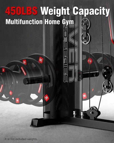 HARISON Home Gym - Full Body Workout Equipment, Exercise Equipment, Fitness Equipment, Multifunctional Home Gym Equipment for Home with Pulley System, Weight Bench, Rowing Machine - Dreamchaser Headquarters