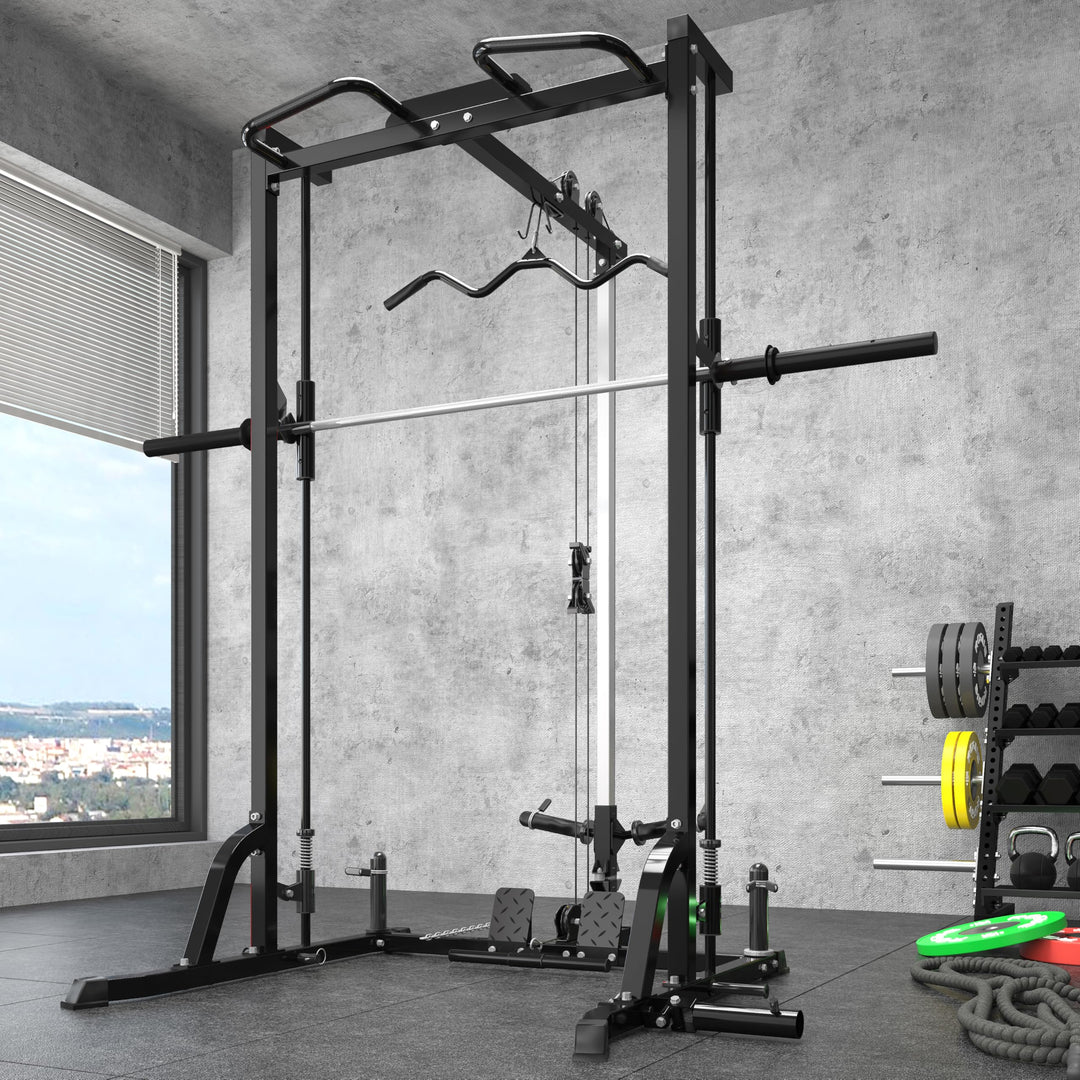 Smith Machine &amp; Power Cage for Full Body Strength Training | DreamChaserHQ