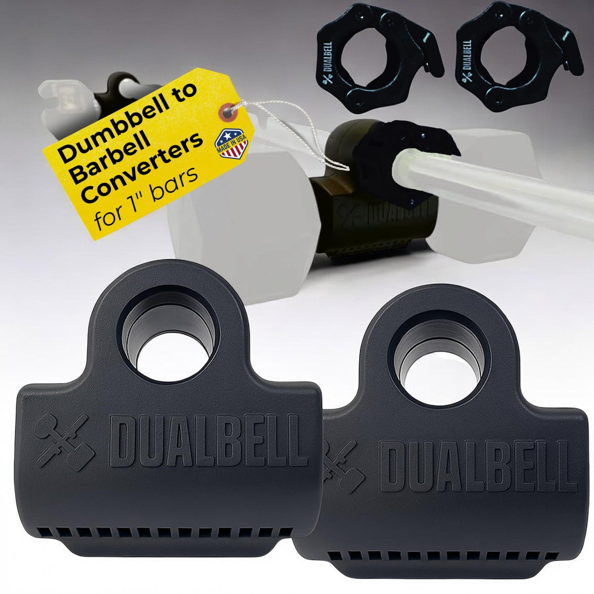 Dumbbell to Barbell Converter Adjustable Full-Body Trainer