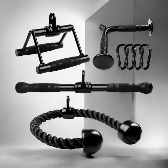 Cable Machine Attachment Set for Upper Body Strength Training | DreamChaserHQ