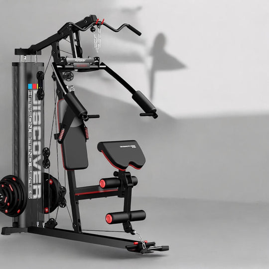 Multifunctional Home Gym with Pulley System, Weight Bench &amp; Rowing for Full-Body Strength Training | DreamchaserHQ