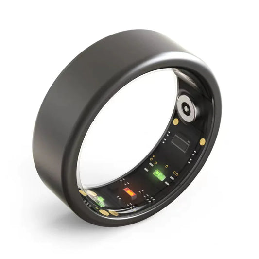Smart Ring showcasing its sleek design, a perfect fitness tracking ring for health monitoring.