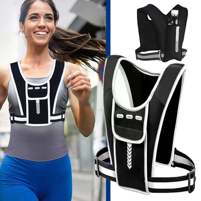 Stylish and functional outdoor hydration backpack made from durable SBR fabric, ideal for all outdoor running enthusiasts.